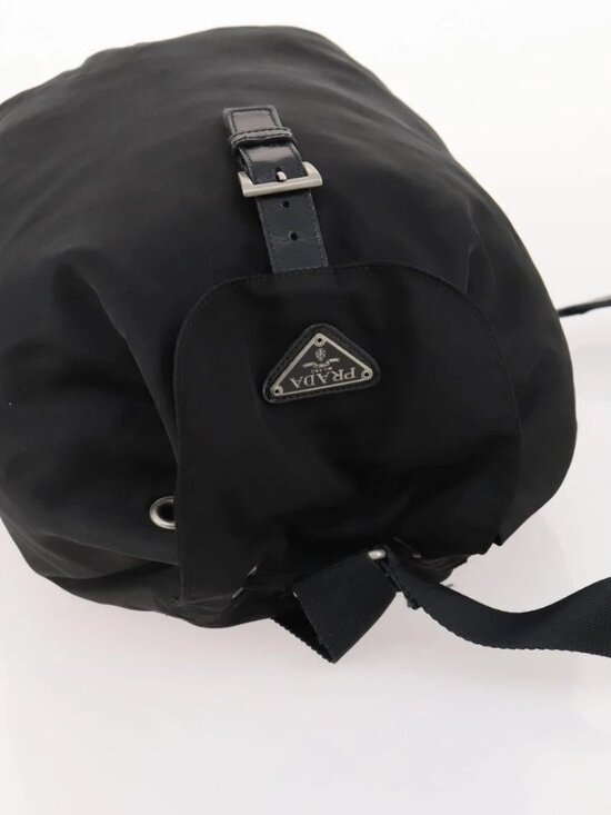 PRADA Backpack Nylon Black Silver Auth bs33265 main image 10